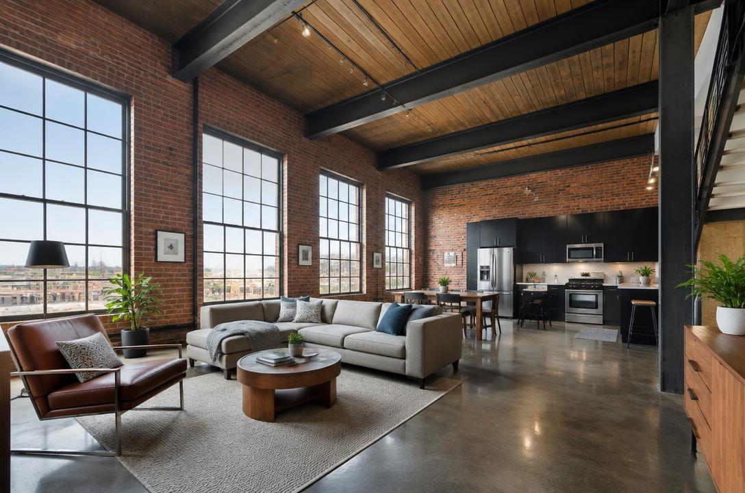 Loft industriel réhabilité